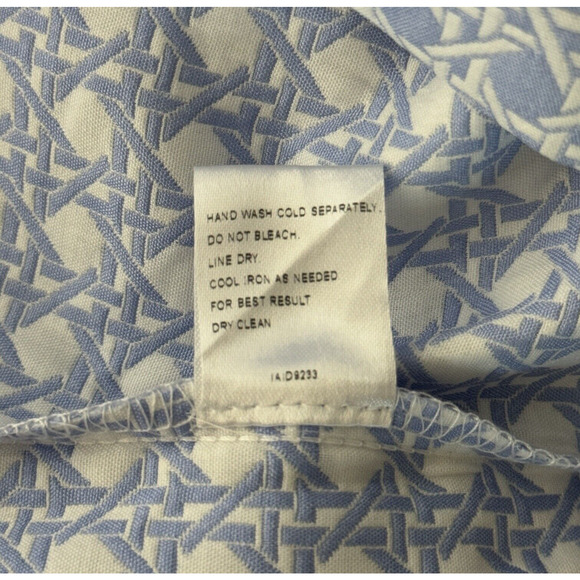 Romeo + Juliet Dress Women Small Blue White Geometric Shift Lace Feminine Preppy - Picture 10 of 10